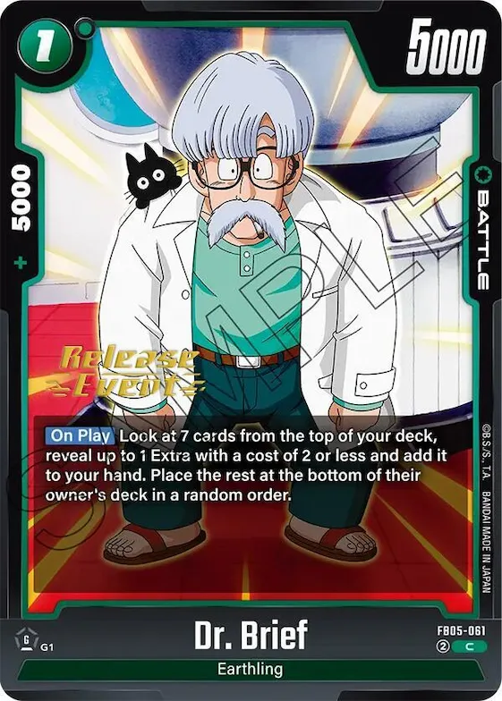 Dr. Brief #fb5-061 – New Adventure Release Event Cards