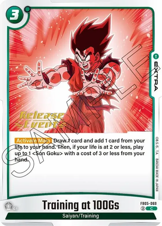 Training at 100Gs #fb5-069 – New Adventure Release Event Cards