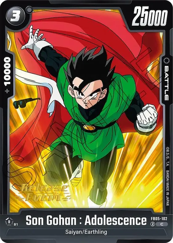 Son Gohan : Adolescence - FB05-102 #fb5-102 – New Adventure Release Event Cards