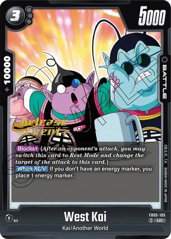 West Kai #fb5-105 – New Adventure Release Event Cards