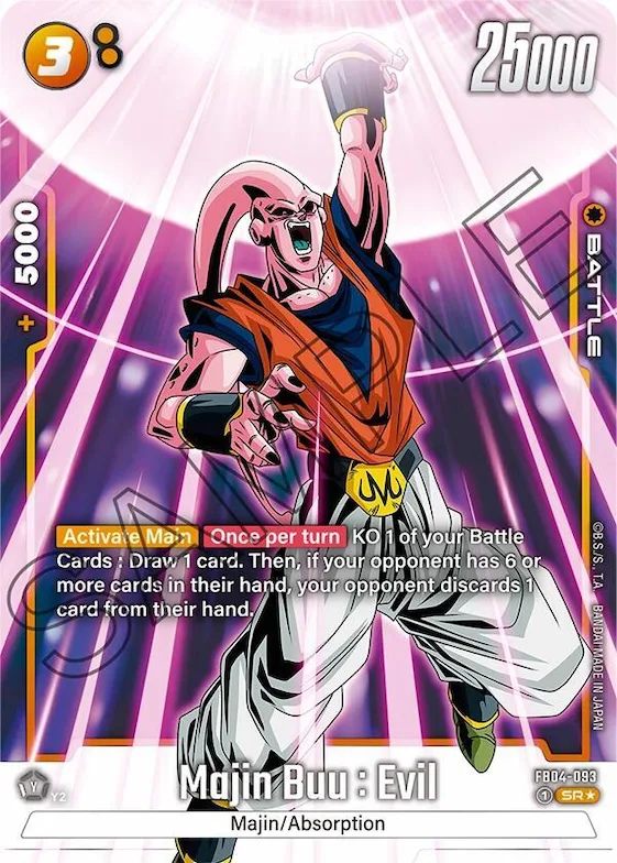 Majin Buu : Evil - FB04-093 (Alternate Art) #fb4-093 – Ultra Limit