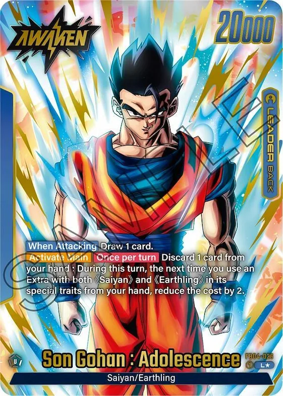 Son Gohan : Adolescence - FB04-026 (Alternate Art) #fb4-026 – Ultra Limit