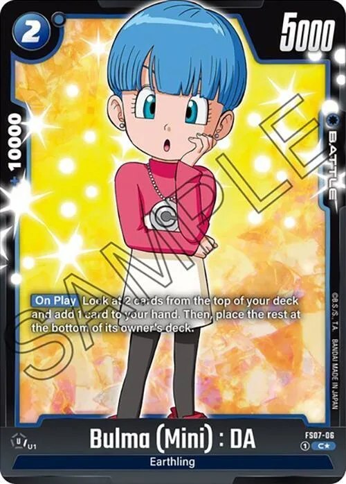 Bulma (Mini) : DA (Bonus Pack Alternate Art) #fs7-06 – Starter Deck 7: Vegeta (Mini)