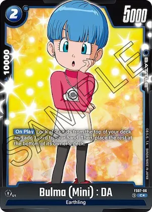 Bulma (Mini) : DA (Bonus Pack Alternate Art) #fs7-06 – Starter Deck 7: Vegeta (Mini)
