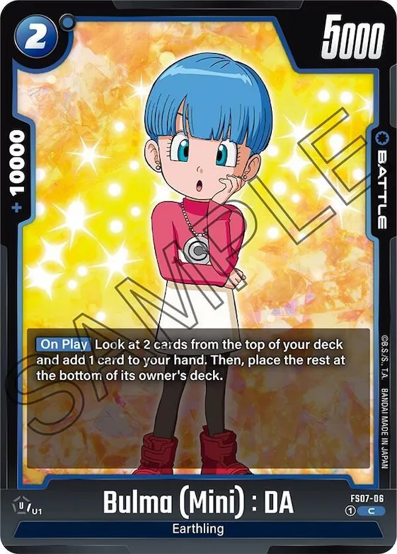 Bulma (Mini) : DA #fs7-06 – Starter Deck 7: Vegeta (Mini)