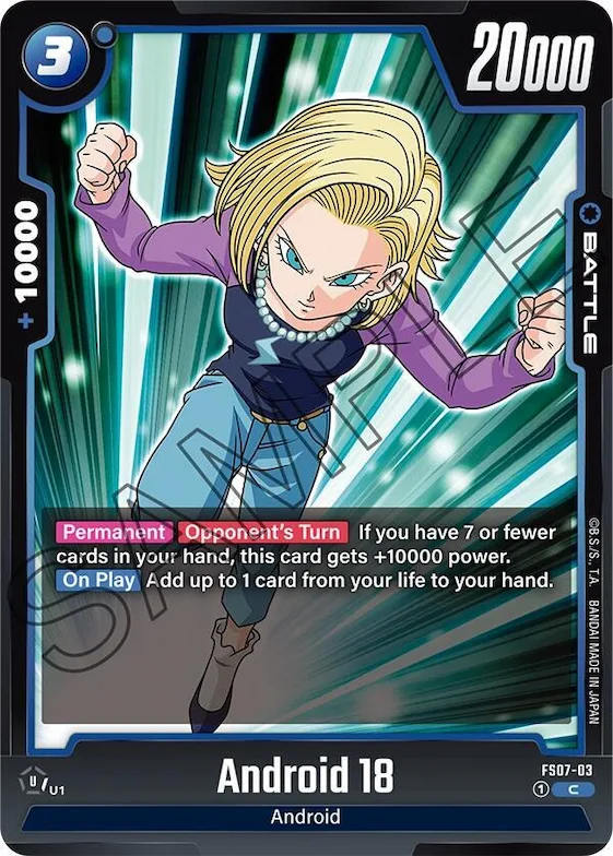Android 18 #fs7-03 – Starter Deck 7: Vegeta (Mini)