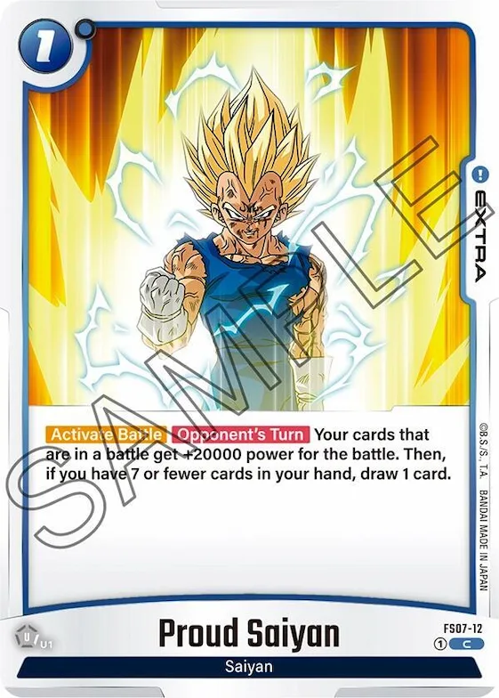 Proud Saiyan #fs7-12 – Starter Deck 7: Vegeta (Mini)