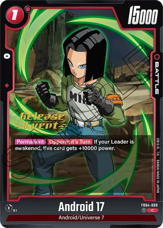 Android 17 #fb4-009 – Ultra Limit Release Event Cards