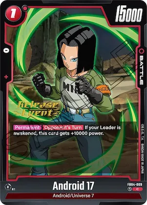 Android 17 #fb4-009 – Ultra Limit Release Event Cards