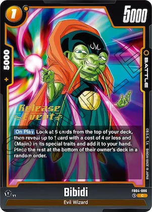 Bibidi #fb4-086 – Ultra Limit Release Event Cards