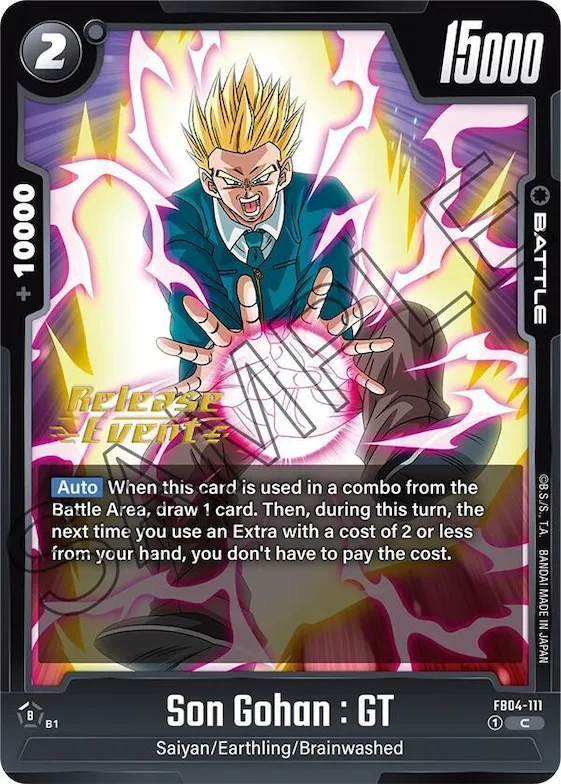 Son Gohan : GT #fb4-111 – Ultra Limit Release Event Cards