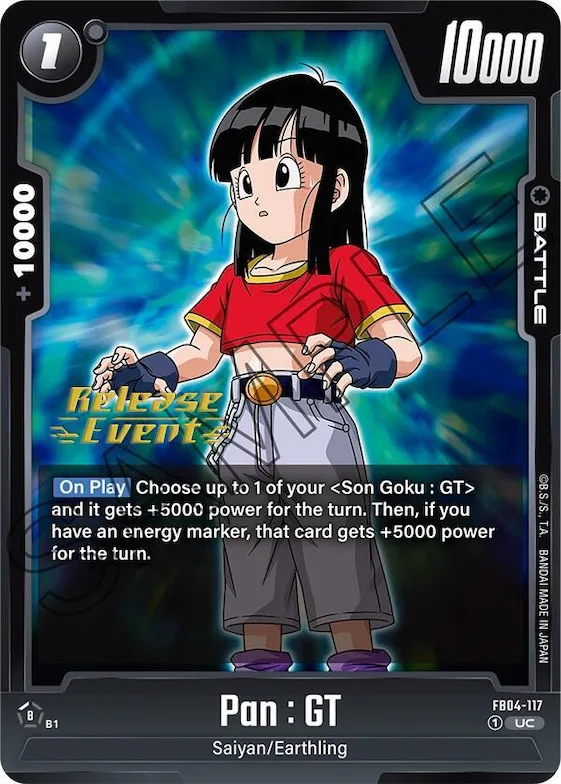 Pan : GT #fb4-117 – Ultra Limit Release Event Cards