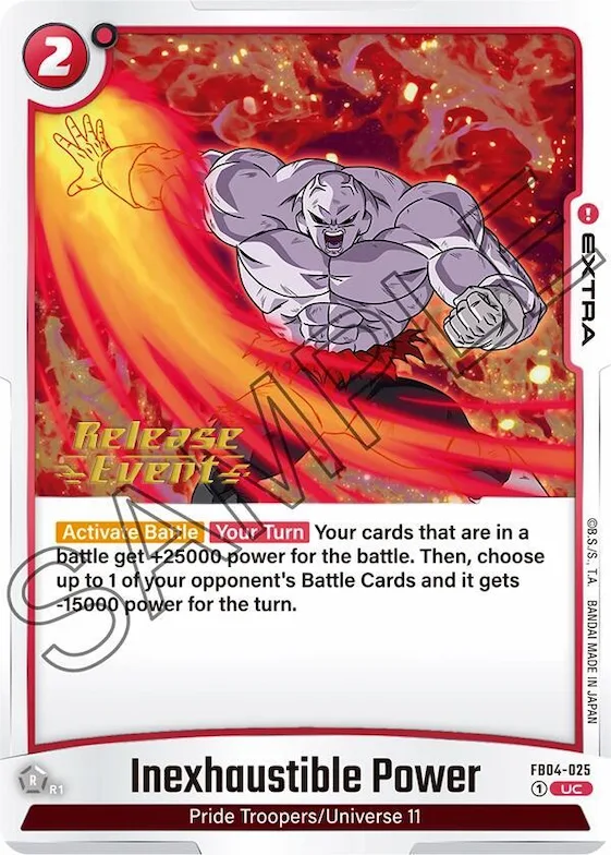 Inexhaustible Power #fb4-025 – Ultra Limit Release Event Cards