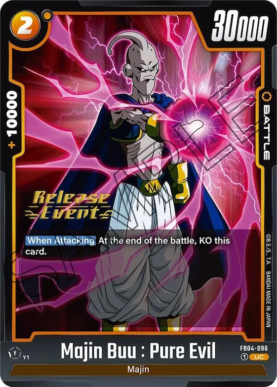 Majin Buu : Pure Evil #fb4-096 – Ultra Limit Release Event Cards