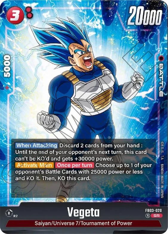 Vegeta - FB03-020 #fb3-020 – Raging Roar