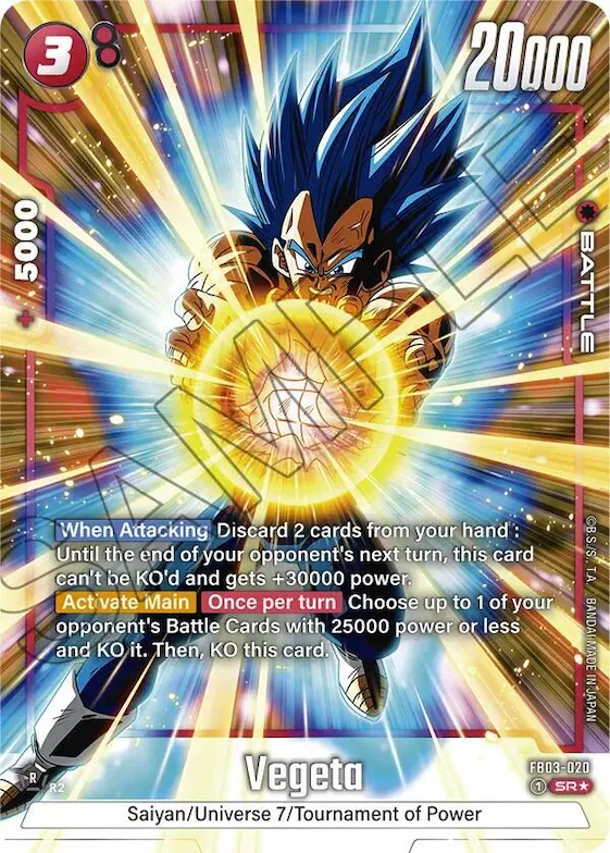 Vegeta - FB03-020 (Alternate Art) #fb3-020 – Raging Roar