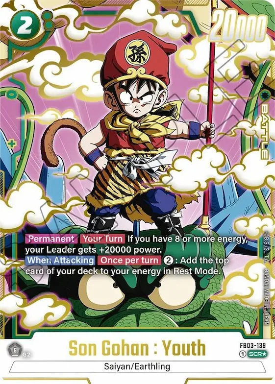 Son Gohan : Youth - FB03-139 (Alternate Art) #fb3-139 – Raging Roar