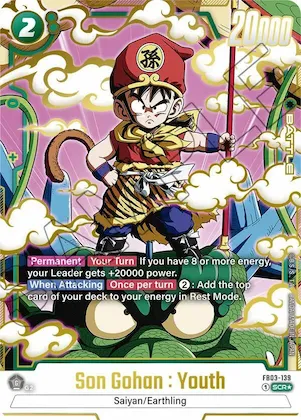 Son Gohan : Youth - FB03-139 (Alternate Art) #fb3-139 – Raging Roar