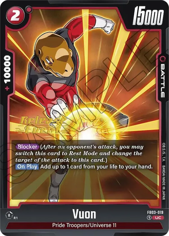 Vuon #fb3-019 – Raging Roar Release Event Cards
