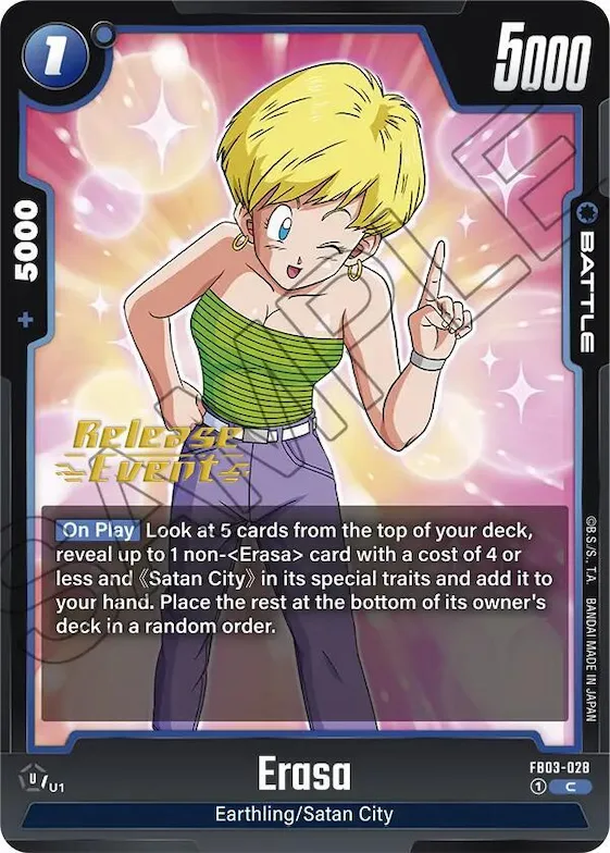 Erasa #fb3-028 – Raging Roar Release Event Cards