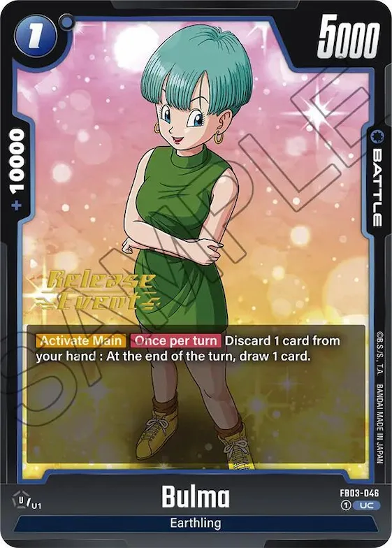 Bulma - FB03-046 #fb3-046 – Raging Roar Release Event Cards