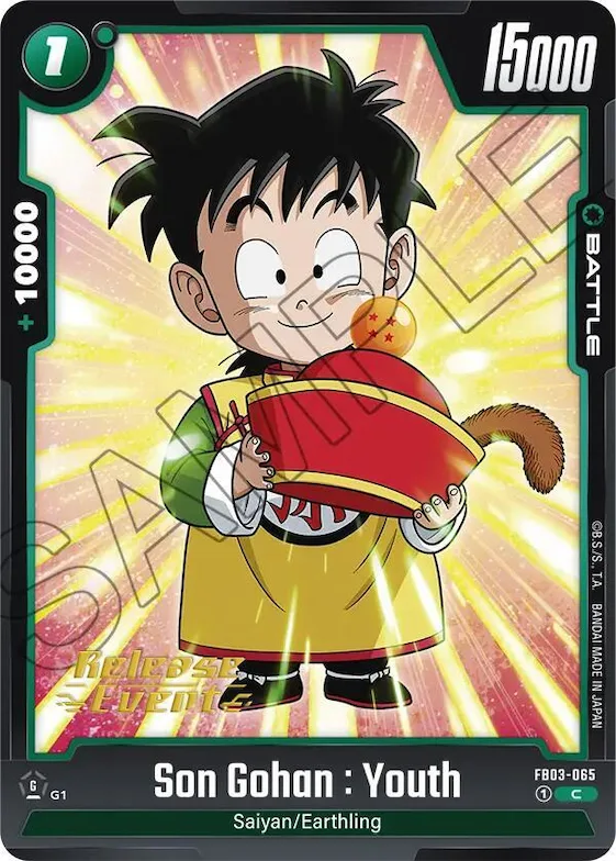 Son Gohan : Youth - FB03-065 #fb3-065 – Raging Roar Release Event Cards