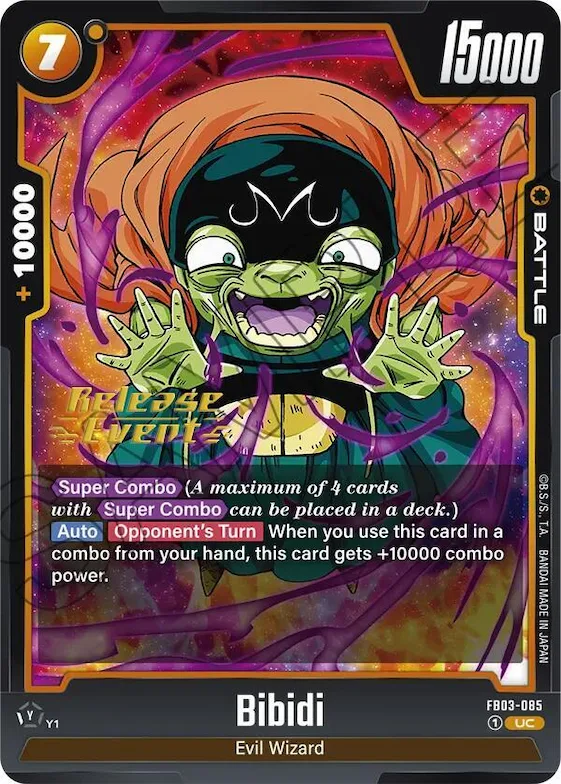 Bibidi #fb3-085 – Raging Roar Release Event Cards