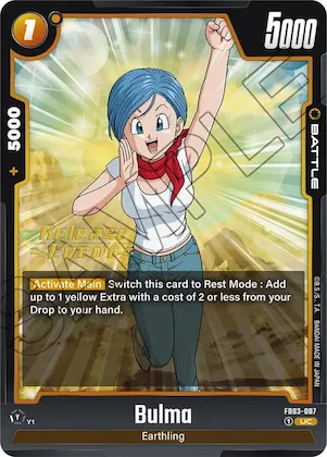 Bulma - FB03-087 #fb3-087 – Raging Roar Release Event Cards