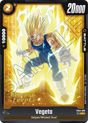 Vegeta - FB03-088 #fb3-088 – Raging Roar Release Event Cards