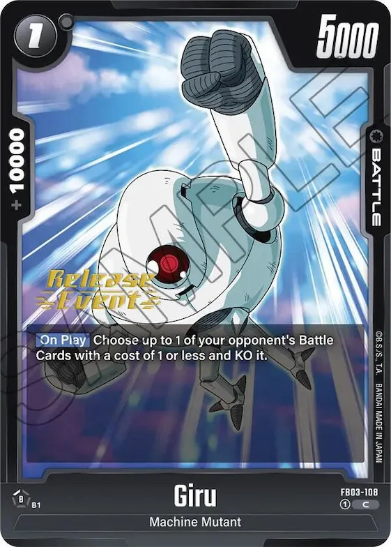 Giru #fb3-108 – Raging Roar Release Event Cards