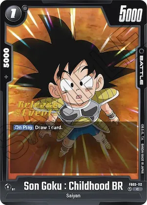 Son Goku : Childhood BR #fb3-112 – Raging Roar Release Event Cards