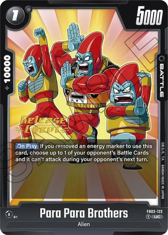 Para Para Brothers #fb3-123 – Raging Roar Release Event Cards