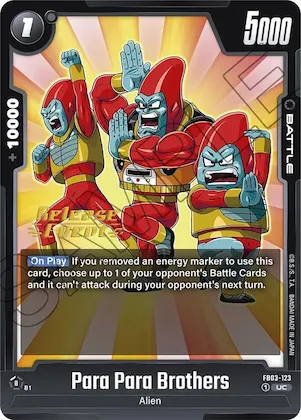 Para Para Brothers #fb3-123 – Raging Roar Release Event Cards