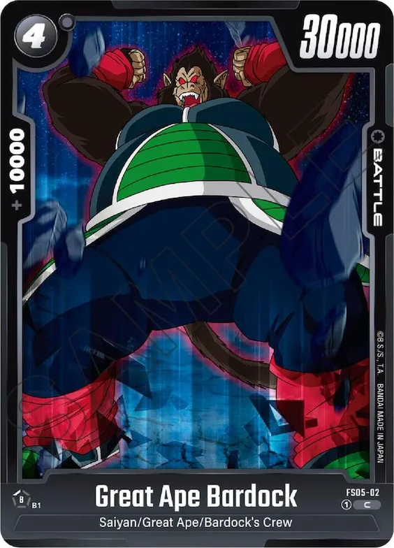 Great Ape Bardock #fs5-02 – Starter Deck 5: Bardock