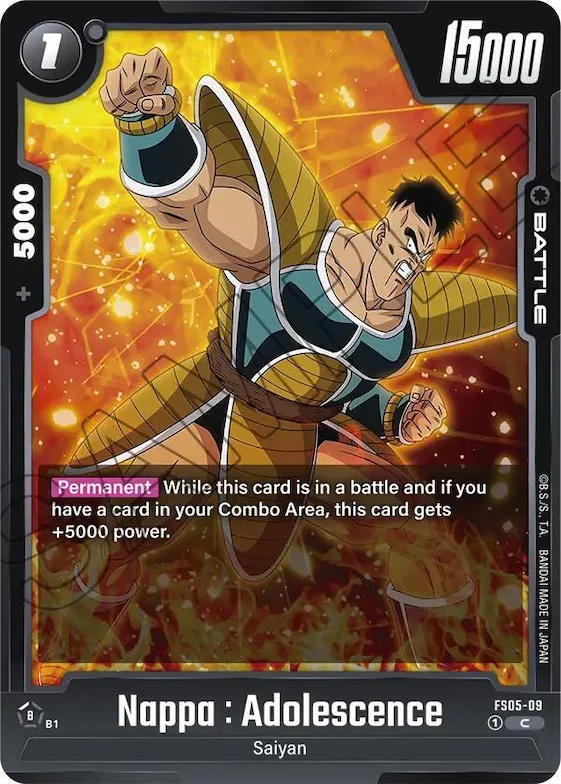 Nappa : Adolescence #fs5-09 – Starter Deck 5: Bardock