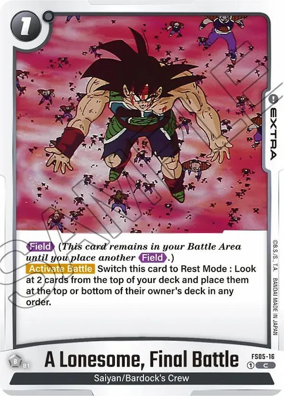 A Lonesome, Final Battle #fs5-16 – Starter Deck 5: Bardock