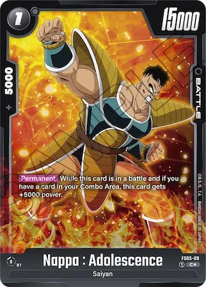 Nappa : Adolescence (Bonus Pack Alternate Art) #fs5-09 – Starter Deck 5: Bardock