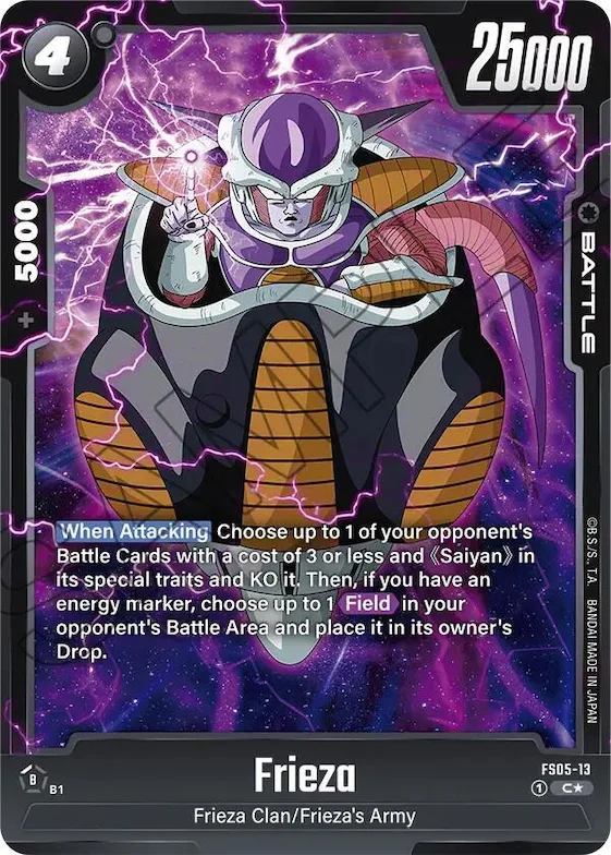 Frieza (Bonus Pack Alternate Art) #fs5-13 – Starter Deck 5: Bardock
