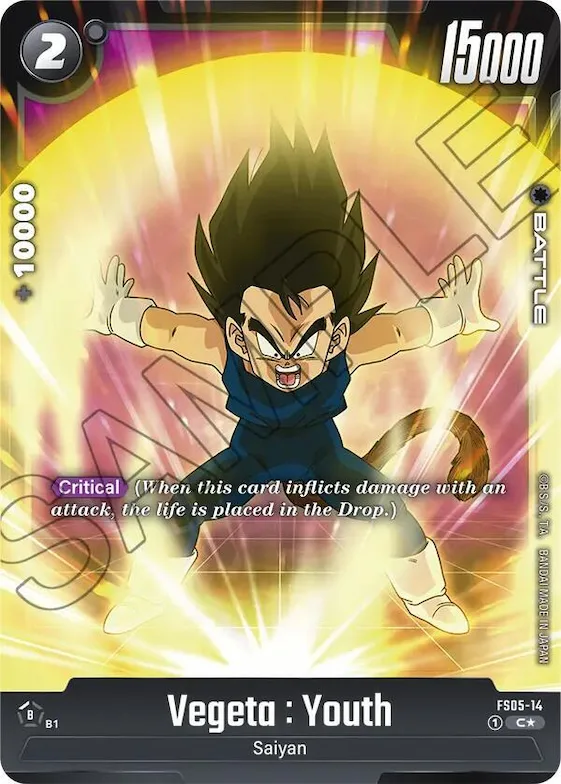Vegeta : Youth (Bonus Pack Alternate Art) #fs5-14 – Starter Deck 5: Bardock