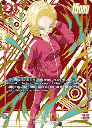 Android 18 - FB01-014 (Alternate Art) #fb1-014 – Awakened Pulse Alternate Art Reprints