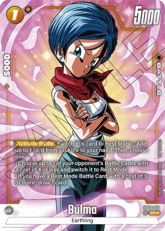 Bulma - FB02-130 (Alternate Art) #fb2-130 – Blazing Aura