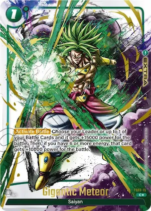 Gigantic Meteor (Alternate Art) #fs3-15 – Starter Deck 3: Broly Alternate Art Reprints