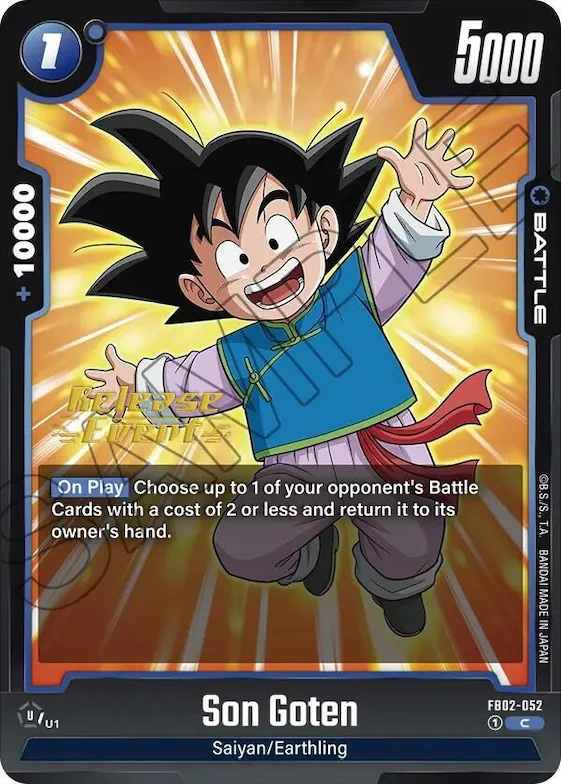 Son Goten - FB02-052 #fb2-052 – Blazing Aura Release Event Cards