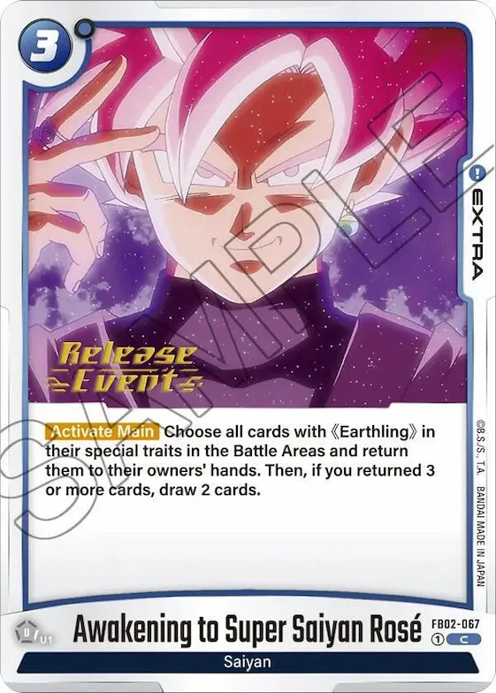 Awakening to Super Saiyan Rose #fb2-067 – Blazing Aura Release Event Cards