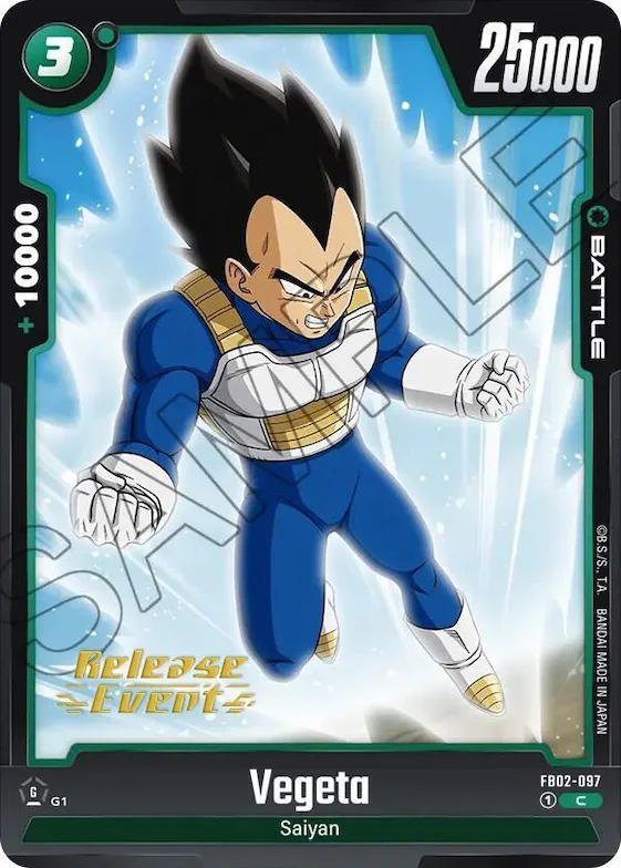 Vegeta - FB02-097 #fb2-097 – Blazing Aura Release Event Cards