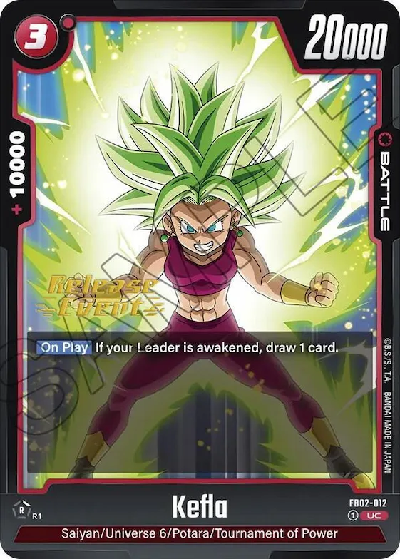 Kefla - FB02-012 #fb2-012 – Blazing Aura Release Event Cards