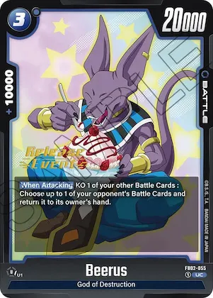 Beerus - FB02-055 #fb2-055 – Blazing Aura Release Event Cards