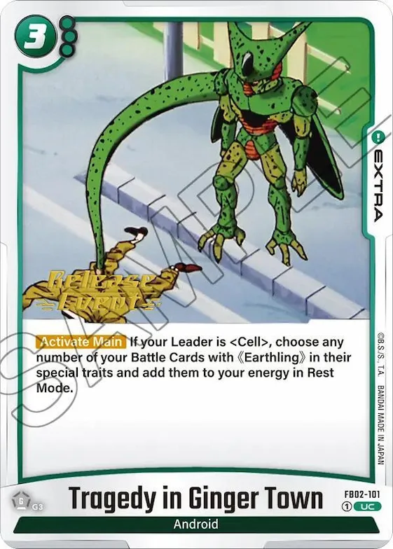 Tragedy in Ginger Town #fb2-101 – Blazing Aura Release Event Cards