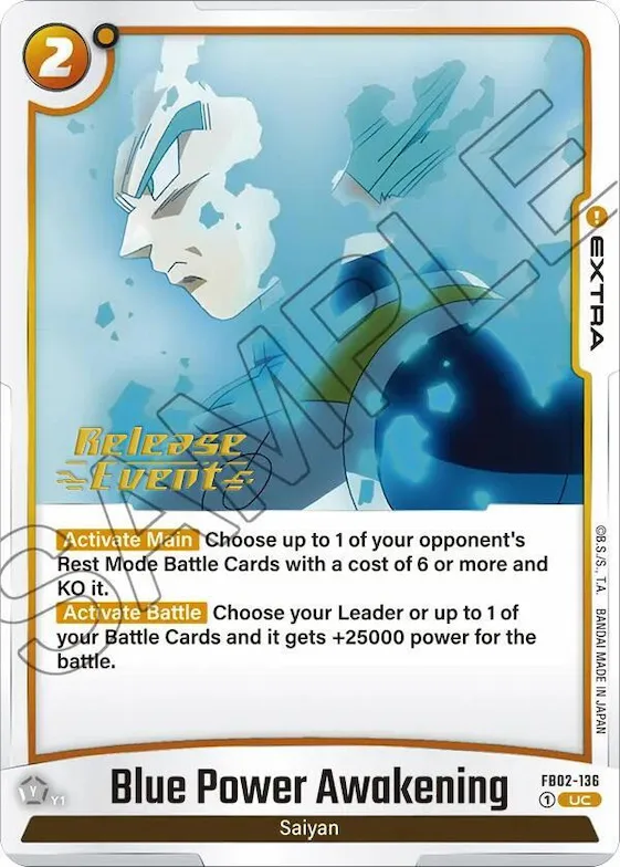 Blue Power Awakening #fb2-136 – Blazing Aura Release Event Cards