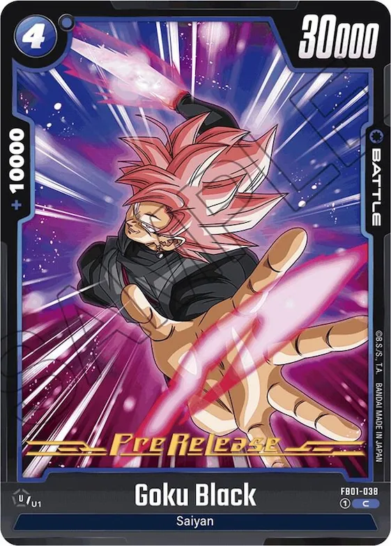 Goku Black - FB01-038 #fb1-038 – Awakened Pulse Pre-Release Cards